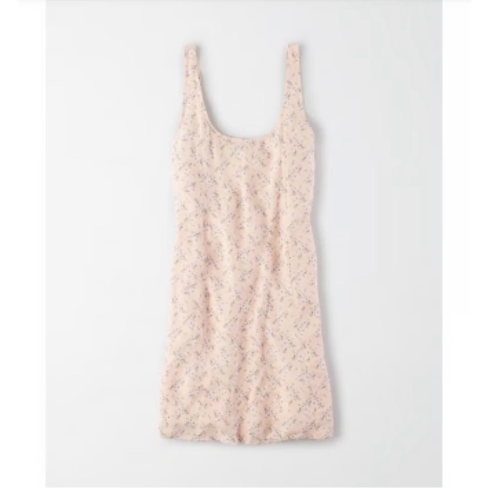 American Eagle Mini Dress M Ditsy Floral Pastel Peasant Cottage Dainty